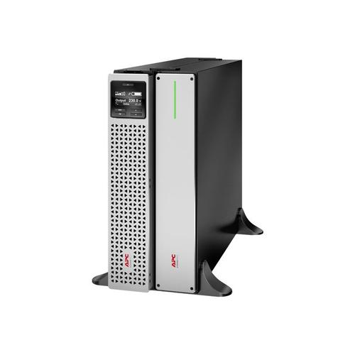 APC Smart-UPS en ligne - Onduleur (rack-montable) - CA 220/230 V - 2700 Watt - 3000 VA - USB, Ethernet 10/100/1000, serial - connecteurs de sortie : 8 - 4U - 1.83 m cordon - noir, argent - avec...