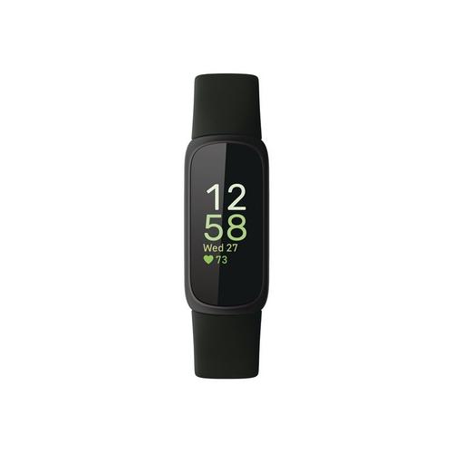 Fitbit Inspire 3 - Noir - Suivi D'activités Avec Bracelet - Silicone - Minuit Zen - Taille Du Poignet : Jusque 221 Mm - Bluetooth