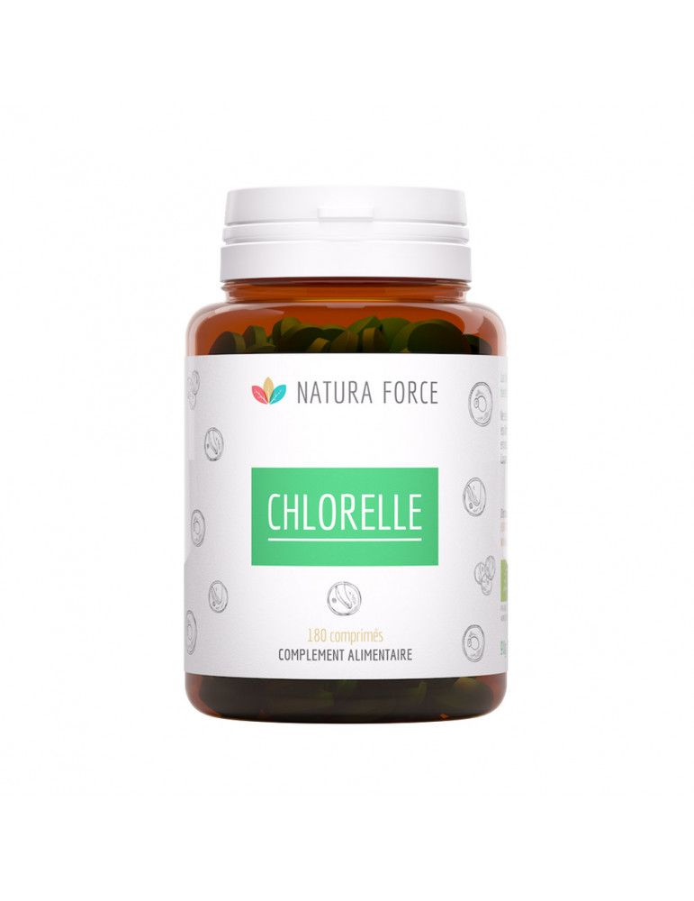 Chlorelle Bio (180 Caps)| Super Aliments|Natura Force 