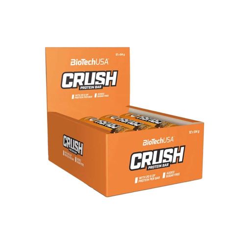 Boîte Crush Bar (12x64g)|Chocolate Peanut Butter| Barres Protéinées|Biotech Usa 