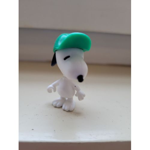 Figurine Kinder (1993) - Snoopy À La Casquette Verte 4 Cm
