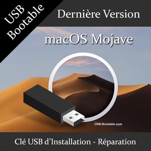Clé USB Bootable macOS Mojave + Guide PDF d'utilisation - Installation/Réparation/Mise à niveau - Compatible MacBook/Mac/iMac/Pro/Air/mini - Dernière version officielle - USB 2.0 / 3.0