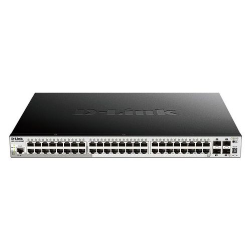 D-Link DGS 1510-52XMP - Commutateur - C3 - intelligent - 48 x 10/100/1000 (PoE+) + 4 x 10 Gigabit SFP+ - Montable sur rack - PoE+ (370 W)