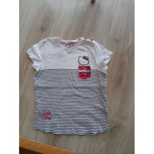 T-Shirt Fille Hello Kitty 8 Ans
