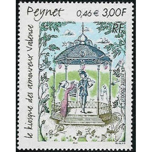 Timbre France 2000 Oblitéré Le Kiosque Des Amoureux De Raymond Peynet 3.00 Yt3359