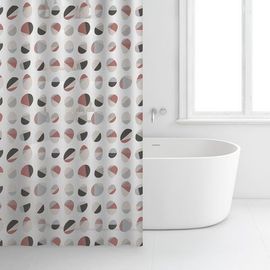 Rideau douche 180x200cm peva gris beige