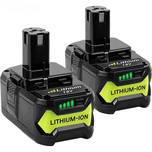 2X 5.5Ah 18V Batterie Au Lithium pour Ryobi P108 RB18L50 RB18L40 RB18L25 RB18L15 RB18L13