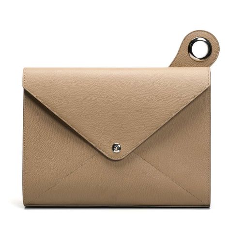 Urban Vanilla, Sac enveloppe en cuir DOT, Beige