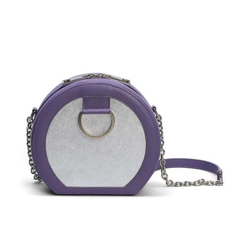 Sac bandoulière en cuir MACCA, violet