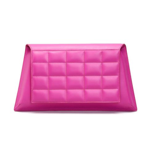 Sac enveloppe en cuir avec couverture matelassée CIOCO Rose Urban Vanilla