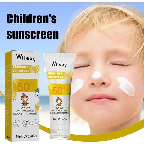40g De Crème Solaire - Crème Solaire Anti-D'effets Pour Enfants, Crème De Gratitude Pour Le Corps, Sans Huile, Douce, Non Irritante, Anti-Uv, Extérieure