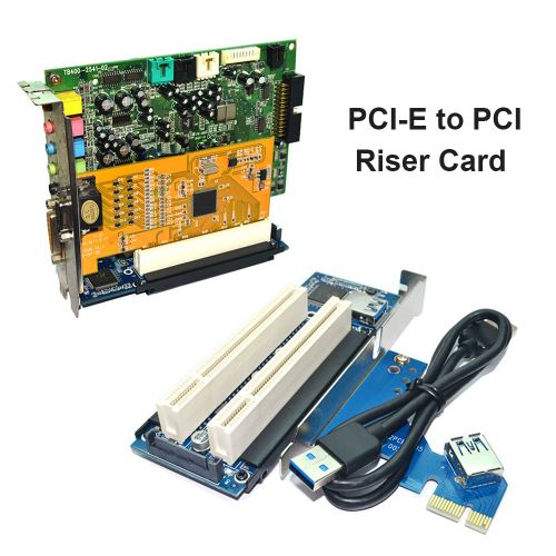 carte PCI-E à double PCI, Module convertisseur d'extension PCI Express pour ordinateur de bureau, Windows XP LINUX