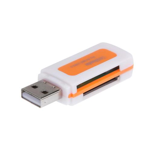 Mini lecteur de carte Micro SD multifonction USB 2.0, adaptateur de carte Micro SD 4 en 1 pour MS MS-PRO TF, lecteur intelligent de carte mémoire