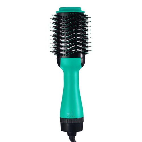 Brosse pour sèche-cheveux professionnel une étape 2 en 1, lisseur et bigoudi, peigne rotatif à Air chaud, fer à friser, prise AU/UK/EU/US, 1 pièce