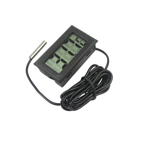 Mini Thermomètre Et Hygromètre Numérique Avec Capteur, Affichage De Surveillance De La Température À Écran Lcd, Pour L'intérieur, Pour Aquarium