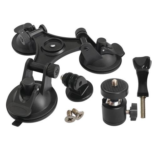 Support à Triple ventouse sous vide pour pare-brise de voiture, pour GoPro- Hero 8/7/6/5/4/3/3 +/2/1 Xiaoyi SJ4000 SJ5000 SJ7000