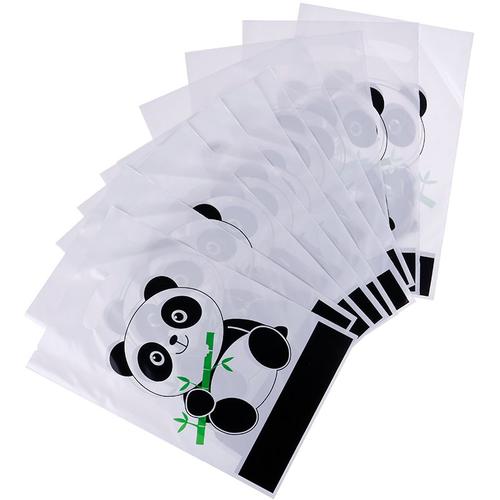 10 Pièces Kawaii Panda Dessin Animé Biscuit Sac En Plastique Bonbons Cookie Alimentaire Gâteau Sacs Boîte Cadeau Emballage Sac De Mariage Fête Décor Approvisionnement