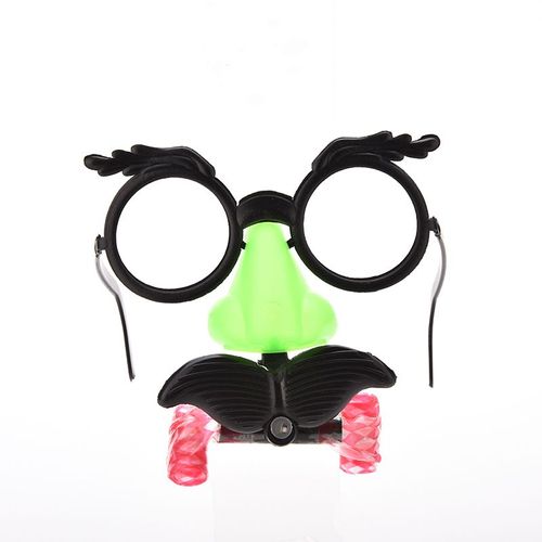 Costume De Lunettes Clown, Boule De Lunettes, Cadre Rond, Sifflet À Nez Rouge, Moustache, Jouet Pour Bébé, Design, Jouet Humoristique