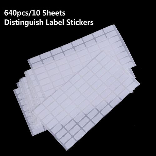 Étiquettes Autocollantes Blanc Vierge 10*20mm | Petit Papier, Étiquette Autocollante, Note Inscriptible, Artisanat, 640 Pièces/Lot