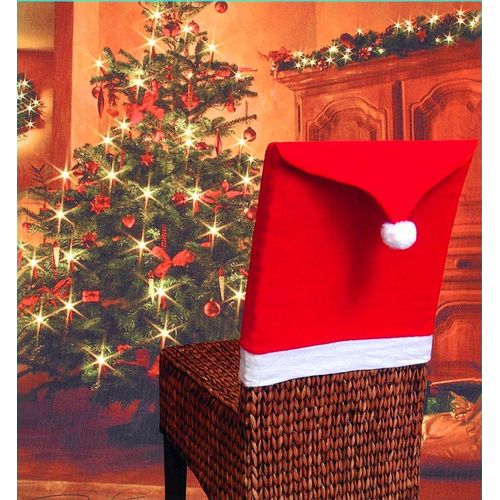 Housse De Chaise À Chapeau De Noël, Couvre-Chaise De Salle À Manger Rouge, Pour Les Fêtes De Fin D'année, Décor De Table De Cuisine