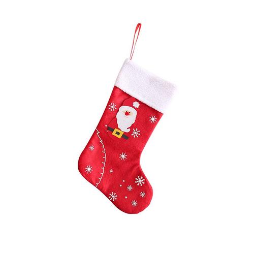 Grands Bas En Tissu Motif Père Noël, Chaussettes Pour Enfants, Joli Sac De Noël, Arbre De Cheminée, Décoration De Noël, Nouvelle Collection 2022