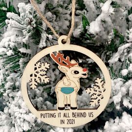 Ornement Creux D'arbre De Noël, Pendentif En Bois Commémoratif, Artisanat, Jouet Pour Enfants, Cadeaux 2021, Oubliez Toutes Les Décorations De Noël