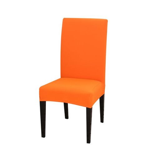 Housse De Chaise De Couleur Unie, En Polyester Et Spandex, Élastique, Extensible, Anti-Poussière, Pour Hôtel, Salle À Manger, Fête, Banquet