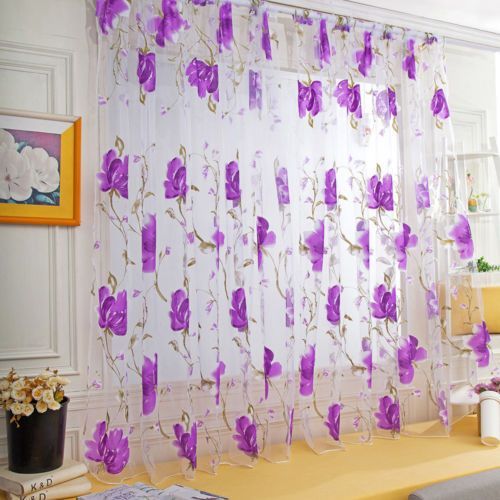 Rideaux En Tulle 200cm X 100cm, Pour La Cuisine Et Le Salon, Transparents, Solides, Style Européen Et Américain