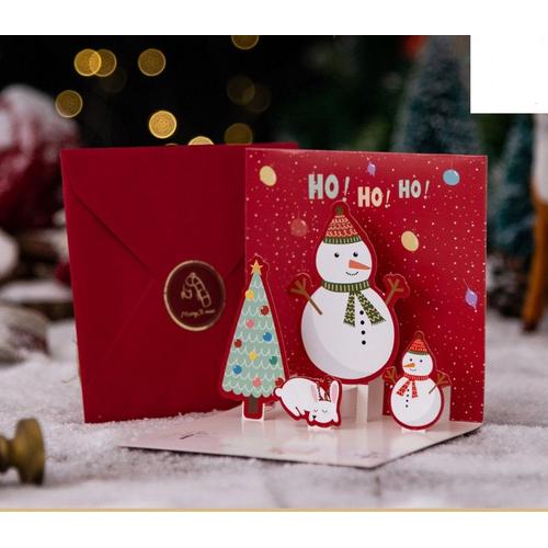 Carte De Noël 3d Pop-Up, Carte De Père Noël, Carte De Mariage, Carte D'invitation De Fête De Noël, Cadeau De Nouvel An, Cadeaux Pour Enfants