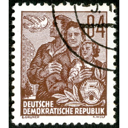 Timbre Oblitéré Deutsche Demokratische Republik, 84