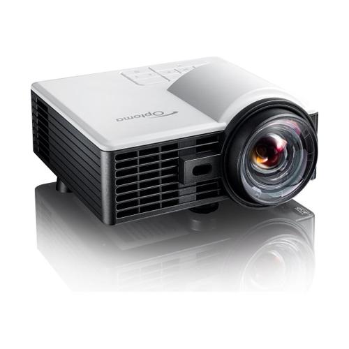 Optoma ML1050STi - Projecteur DLP - LED - 3D - 1000 lumens - WXGA (1280 x 800) - 16:10 - 720p - objectif fixe à focale courte - blanc, gris