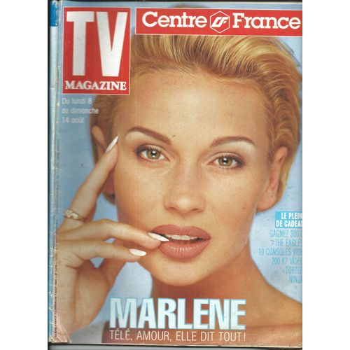 Tv Magazine 08/10/1994 Marlène, Hallyday & Adeline, Bernard Haller, Mimie Mathy, Kelly Slater, Marie Gillain, Lio, Tex, Higelin, Gainsbourg, Patrick Dupond, Jimi Hendrix, Yves Reinier, Michel Modo