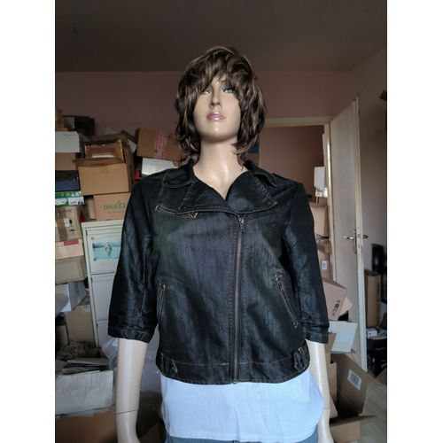 Blouson Jean Noir T 40