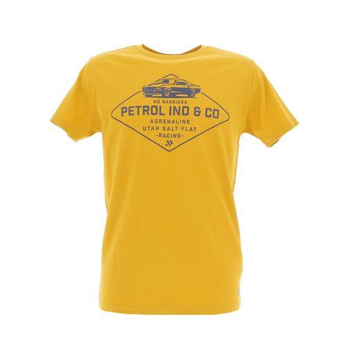Tee Shirt Manches Courtes Petrol Industries Men T-Shirt Ss Round Neck Jaune