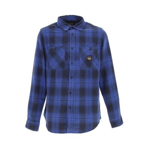 Chemise Manches Longues Von Dutch Chemise Jack Multico Black/Blue Bleu Roy