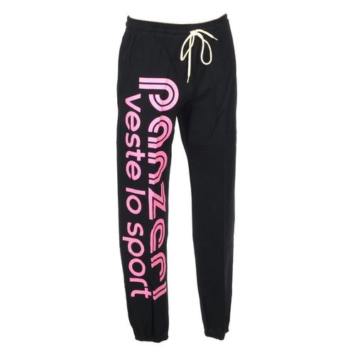 Pantalon De Survêtement Panzeri Uni H Nr/Fl Rose Pant Noir