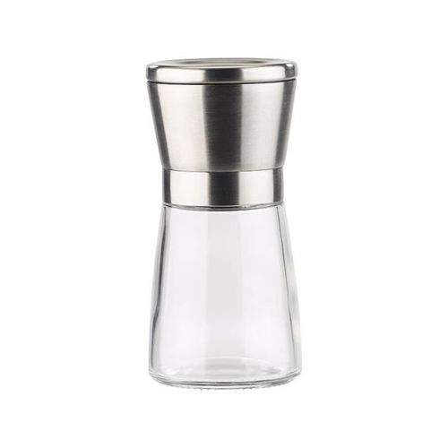 Moulin Poivre Et Sel Manuel En Verre Et Inox Avec Broyeur En Céramique - 13 Cm