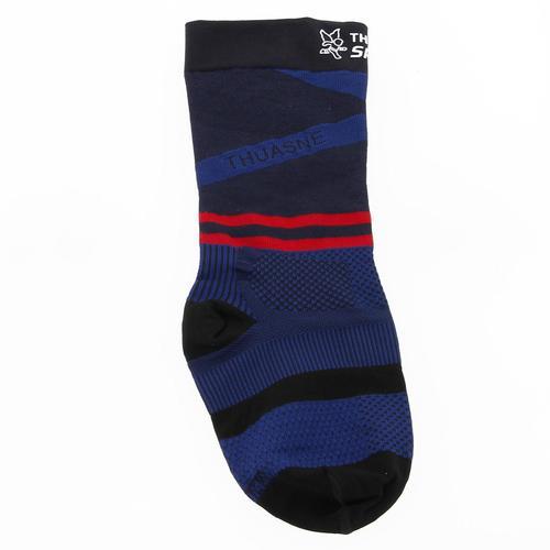 Chaussettes Bas De Compression Thuasne Mi-Chaussette Trail/Running Large Bleu Marine 39/42