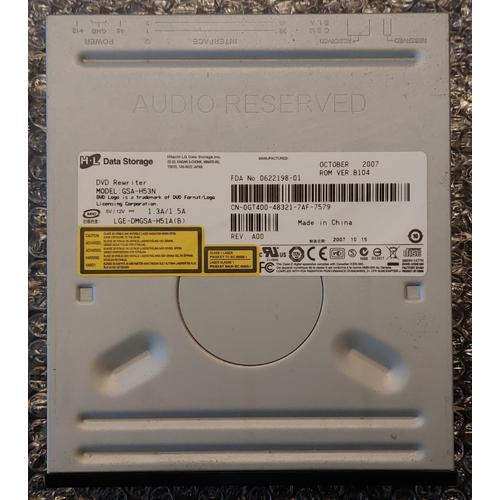 Graveur interne DVD HL LG GSA-H53N 48x IDE ATA Noir