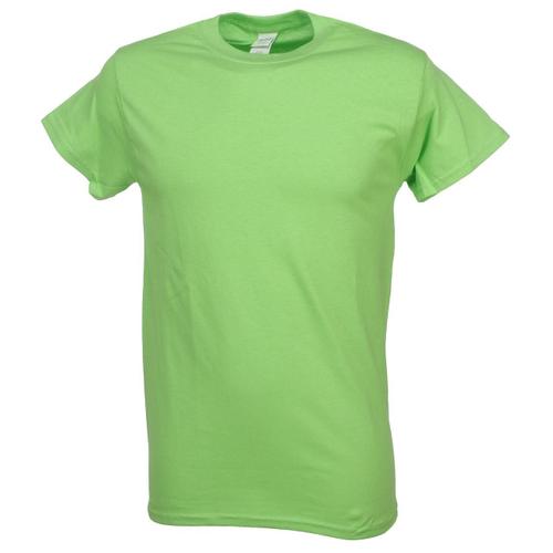 Tee Shirt Manches Courtes Gildan Heavy Lime Mc Coton Vert Anis