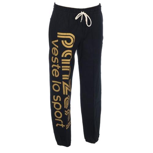 Pantalon De Survêtement Panzeri Uni H Noir/Or Jersey Pant Noir