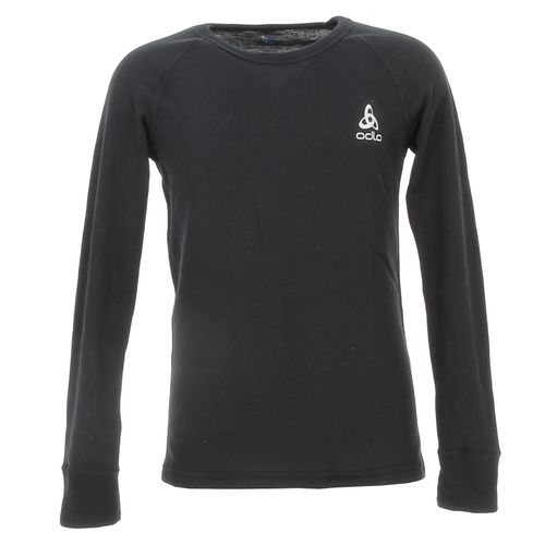 Sous Vêtements Thermiques Chaud Odlo T-Shirt Ml Col Rond Active Warm Eco Enfa Noir