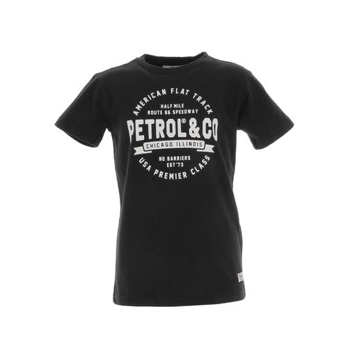 Tee Shirt Manches Courtes Petrol Industries Tee-Shirt Mc Round Neck Noir