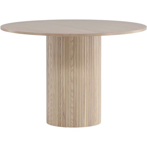 Table Ronde En Mdf Bianca 110 Cm