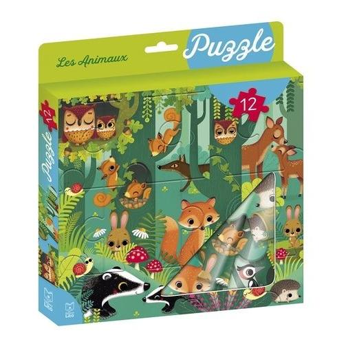 Ma Boite A Puzzle 12p Animaux