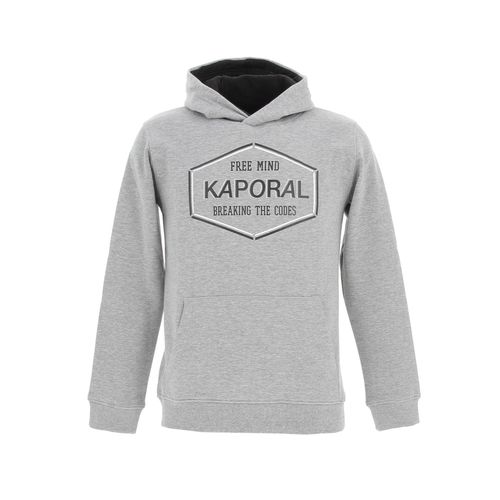 Sweat Capuche Hooded Kaporal Sweat Non Zippe Gris Chiné