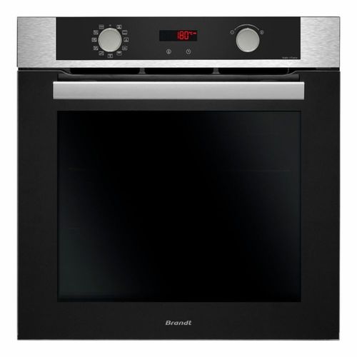 Four Brandt BOC3112X - avec fonction vapeur - encastrable - niche - 56x55x58.5 cm (lxpxh) - avec système auto-nettoyant - classe A - inox