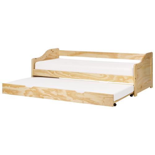 Lit Gigogne 90 X 200 Cm En Bois Clair Luneray