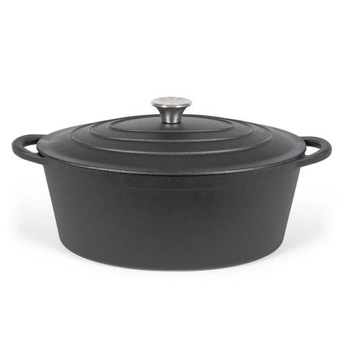 Cocotte En Fonte 34 Cm Tous Feux Dont Induction Mijotez Dorez À La Perfection 7 Litres