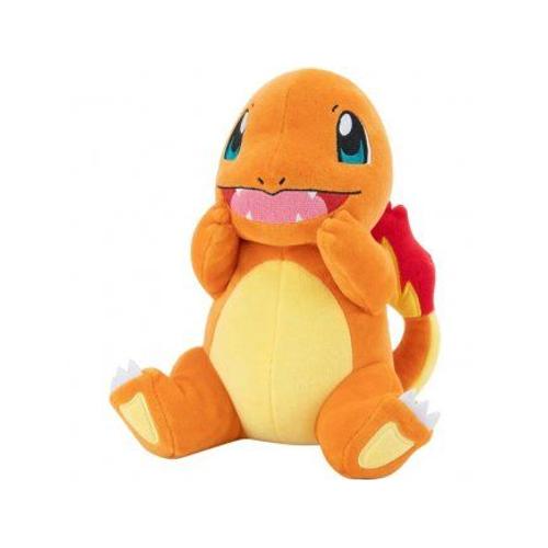 Peluche Pokemon Salamèche 21 Cm - Jouet Doudou Cadeau Enfant - Nouvelle Collection - Set Peluche Dragon Orange + Carte Animal